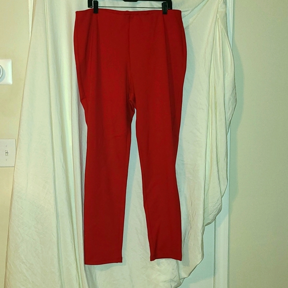 Red Ponte pants
